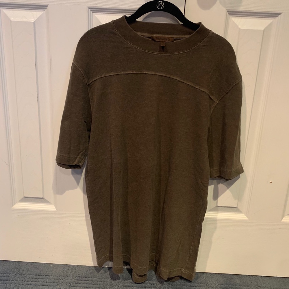 Yeezy Season 3 Olive Green Oversized Tee